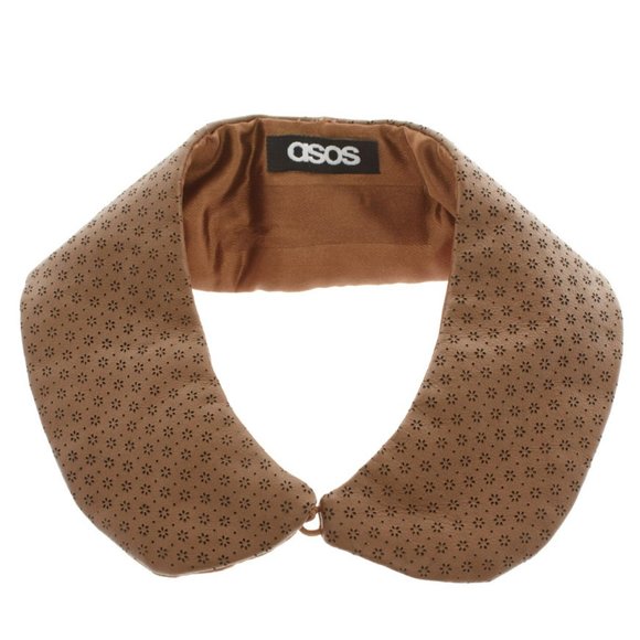 AVBL ASOS Leather Peter Pan Collar With Flower Cut Outs - Picture 3 of 5